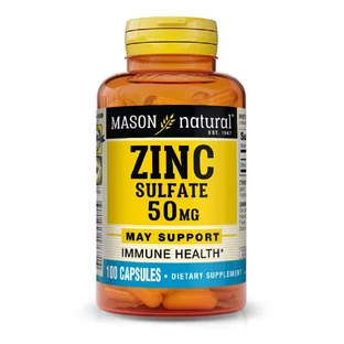 Цинку Сульфат 50 мг Zinc Sulfate Mason Natural 100 капсул