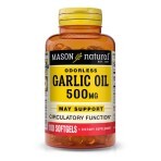 Часникова олія 500 мг Garlic Oil Mason Natural 100 гелевих капсул: ціни та характеристики