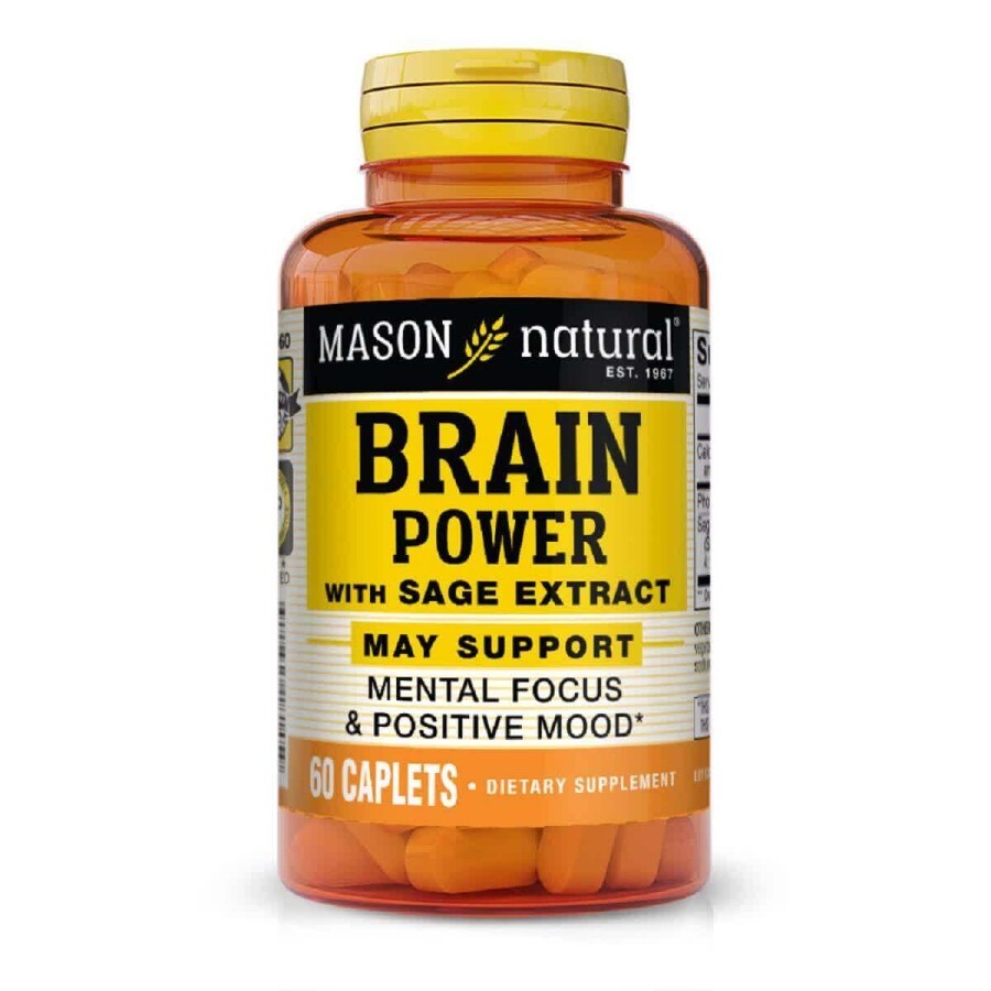 Шалфея экстракт Сила мозга Brain power with sage extract Mason Natural 60 капсул: цены и характеристики