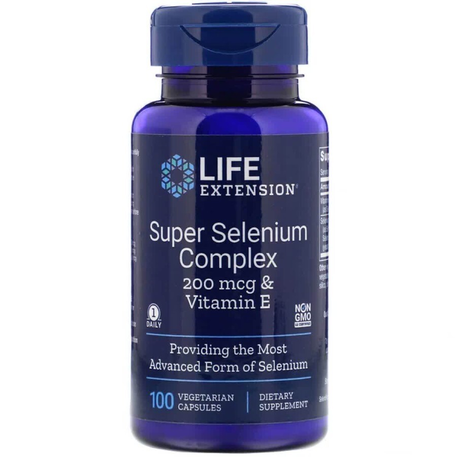 Супер Комплекс Селен Super Selenium Life Extension 100 вегетаріанських капсул: ціни та характеристики