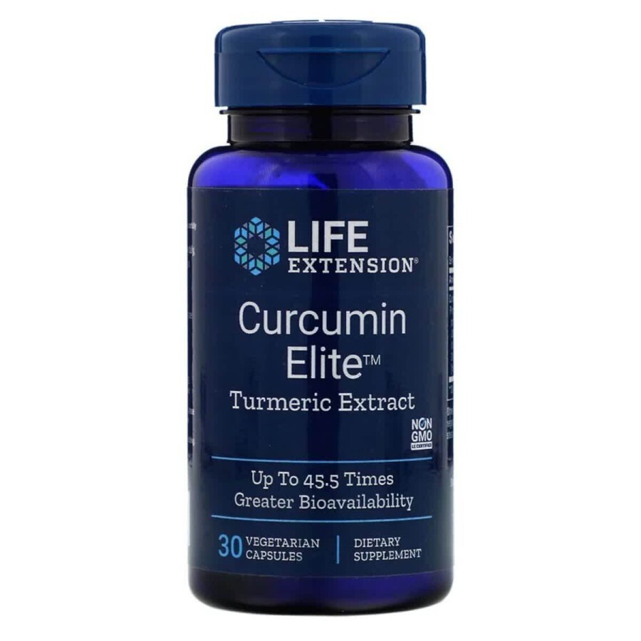 Экстракт куркумы Curcumin Elite Life Extension 30 растительных капсул: цены и характеристики