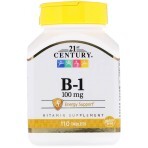 Витамин B-1 (Тиамин) 100 мг 21st Century  110 таблеток: цены и характеристики