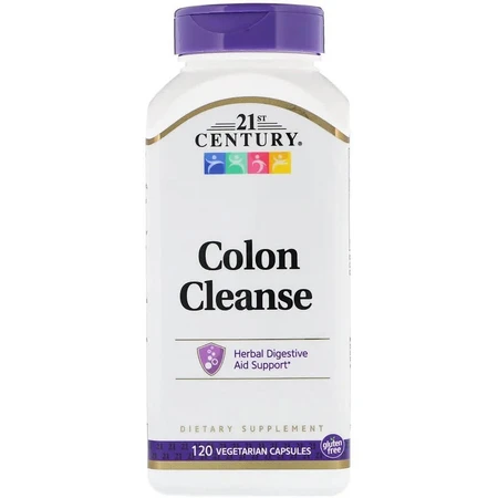 Очищення кишечника Colon cleanse 21st Century 120 вегетаріанських капсул: ціни та характеристики