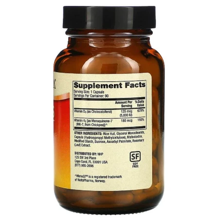 Вітаміни D3 і K2 5000 МО Vitamins D3 & K2 Dr. Mercola 90 капсул: ціни та характеристики