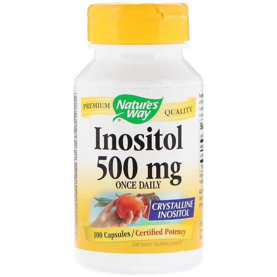 Инозитол Одна капсула в день 500 мг Nature's Way 100 желатиновых капсул: цены и характеристики