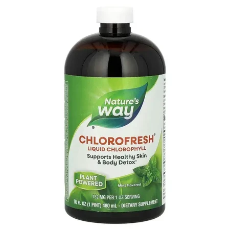 Жидкий Хлорофилл Liquid Chlorophyll Nature's Way (мятный вкус) 473 мл: цены и характеристики