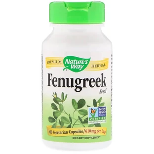Пажитник Fenugreek Seed Nature's Way 610 мг 100 капсул