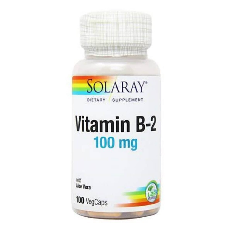 Вітамін B2 100 Мг Solaray 100 капсул: ціни та характеристики