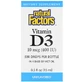 Вітамін D3 в краплях без ароматизаторів Vitamin D3 Drops Natural Factors 400 МЕ 15 мл