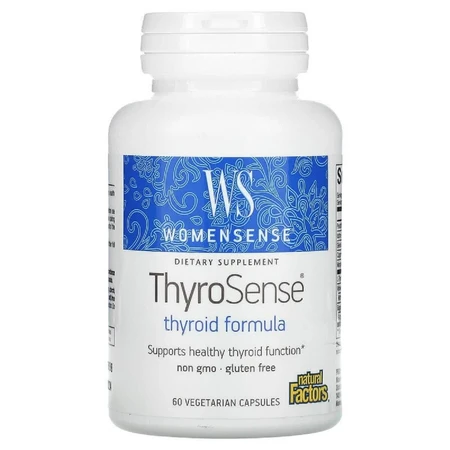 Харчова добавка для щитовидної залози Natural Factors WomenSense ThyroSense 60 капсул: ціни та характеристики