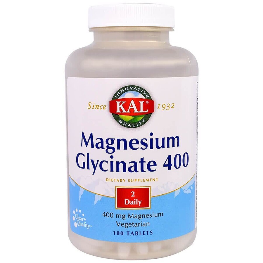 Магний глицинат Magnesium Glycinate KAL 400 мг 180 таблеток: цены и характеристики