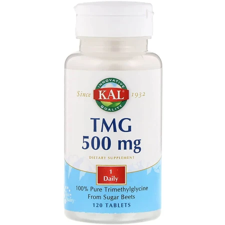 Триметилглицин TMG (ТМГ) 500 мг KAL 500 mg 120 таблеток: цены и характеристики