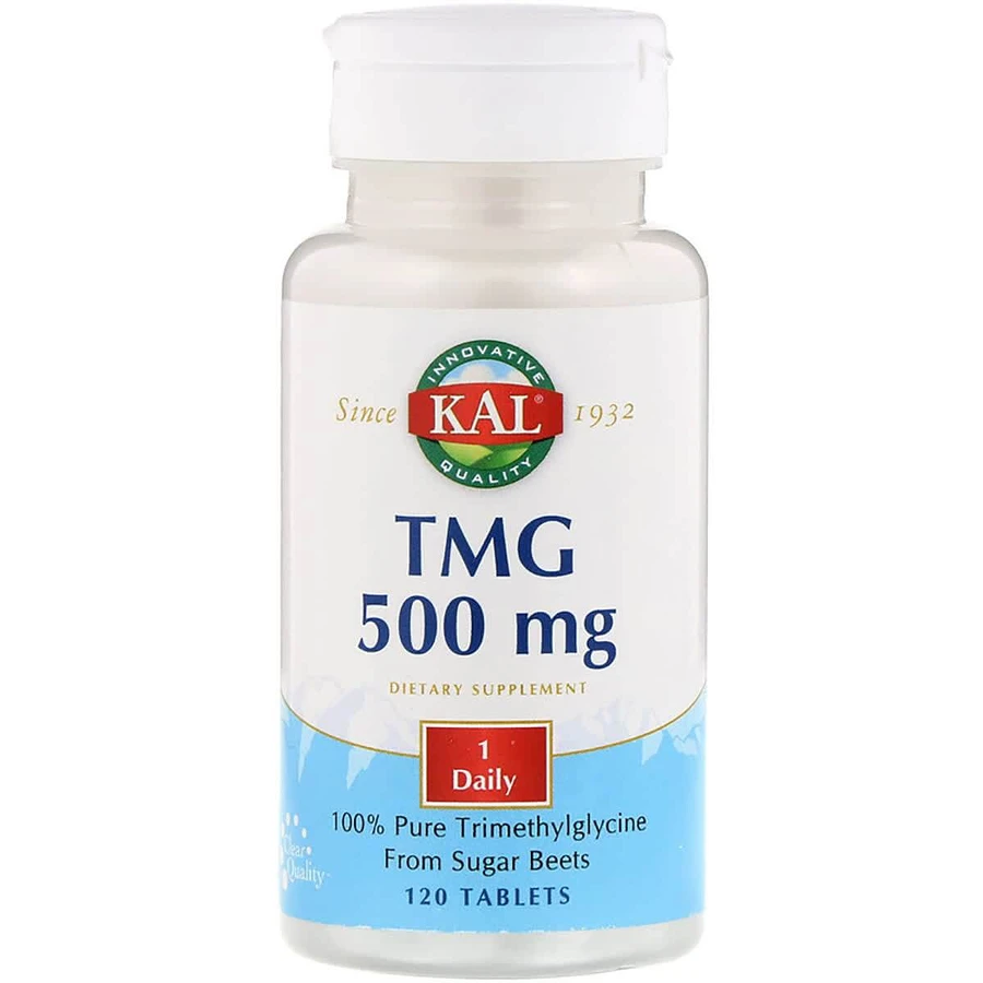 Триметилглицин TMG (ТМГ) 500 мг KAL 500 mg 120 таблеток: цены и характеристики