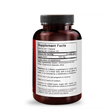 Яблучний пектин 500 мг Apple Pectin FutureBiotics 100 капсул: ціни та характеристики