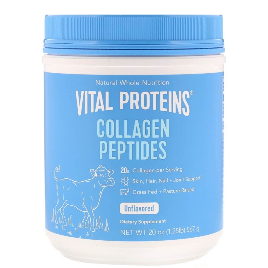 Пептиди колагену без ароматизаторів Vital Proteins Collagen Peptides Unflavored 12 унцій (567г): ціни та характеристики