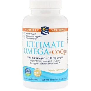 Nordic Naturals Ultimate Omega + CoQ10 1000 mg 120 Soft Gels