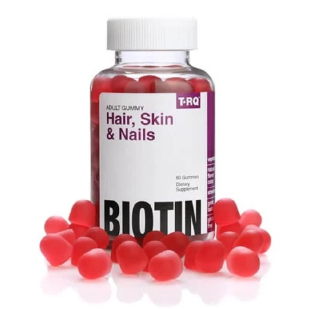 Біотин для волосся шкіри і нігтів фруктовий смак Hair Skin & Nails Biotin T-RQ 60 жувальних цукерок: ціни та характеристики
