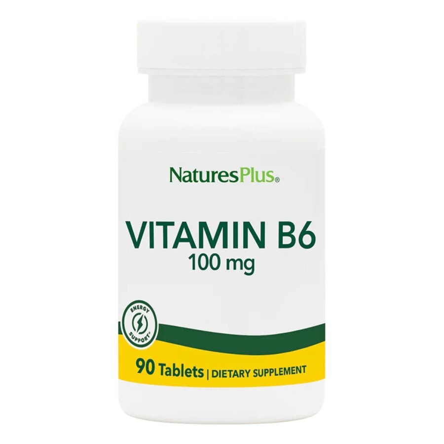 Вітамін В-6 Vitamin B6 Nature's Plus 100 мг 90 Таблеток: ціни та характеристики