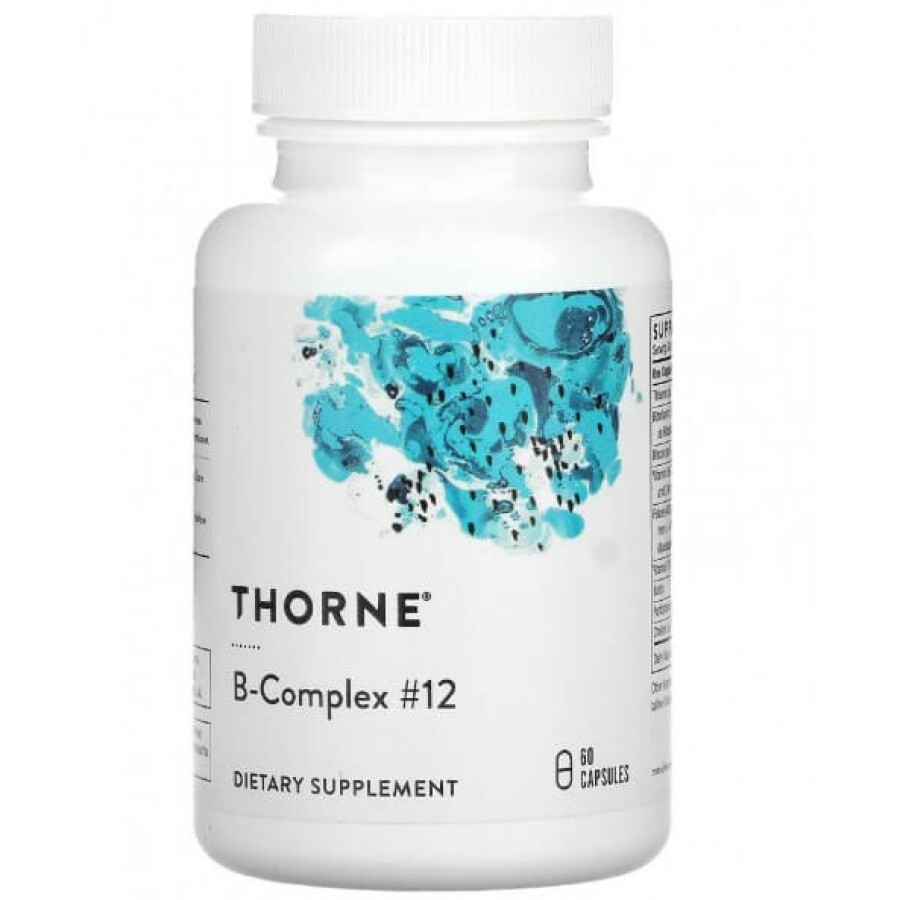 В-Комплекс №12 B-Complex 12 Thorne Research 60 капсул: ціни та характеристики