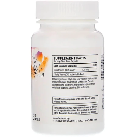 Глутатіон Glutathione-SR Thorne Research 60 капсул: ціни та характеристики