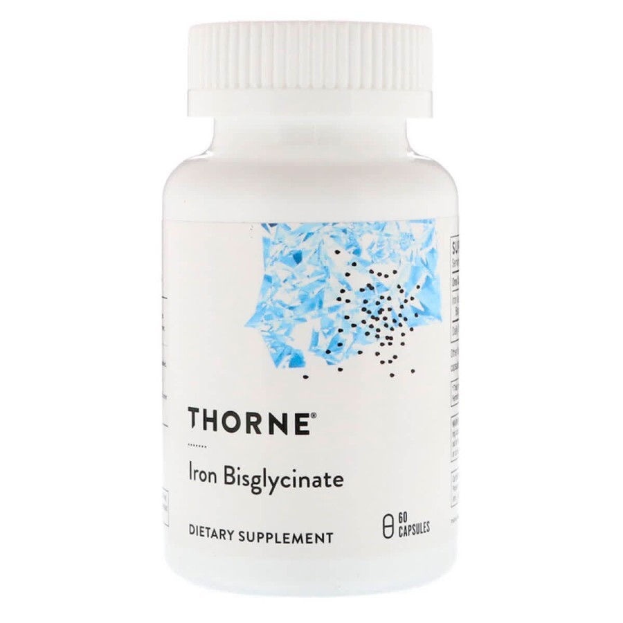 Железо Биглицинат 25 мг Iron Bisglycinate Thorne Research 60 капсул: цены и характеристики