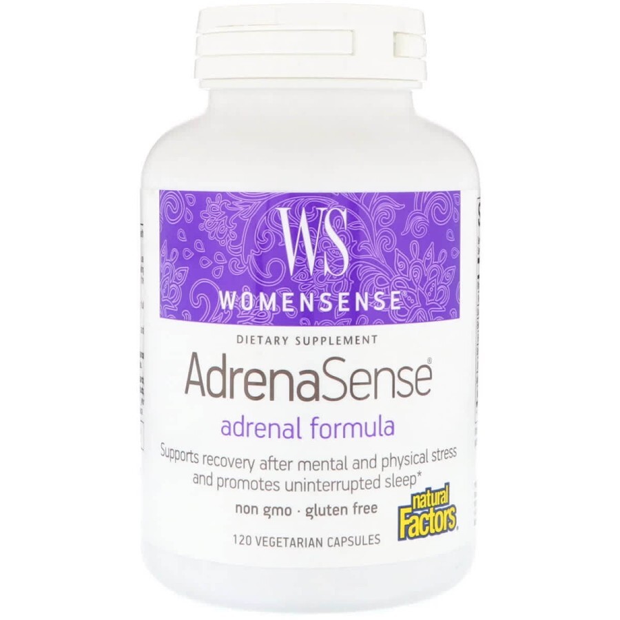 Комплекс для поддержки надпочечников Natural Factors WomenSense AdrenaSense 120 капсул: цены и характеристики