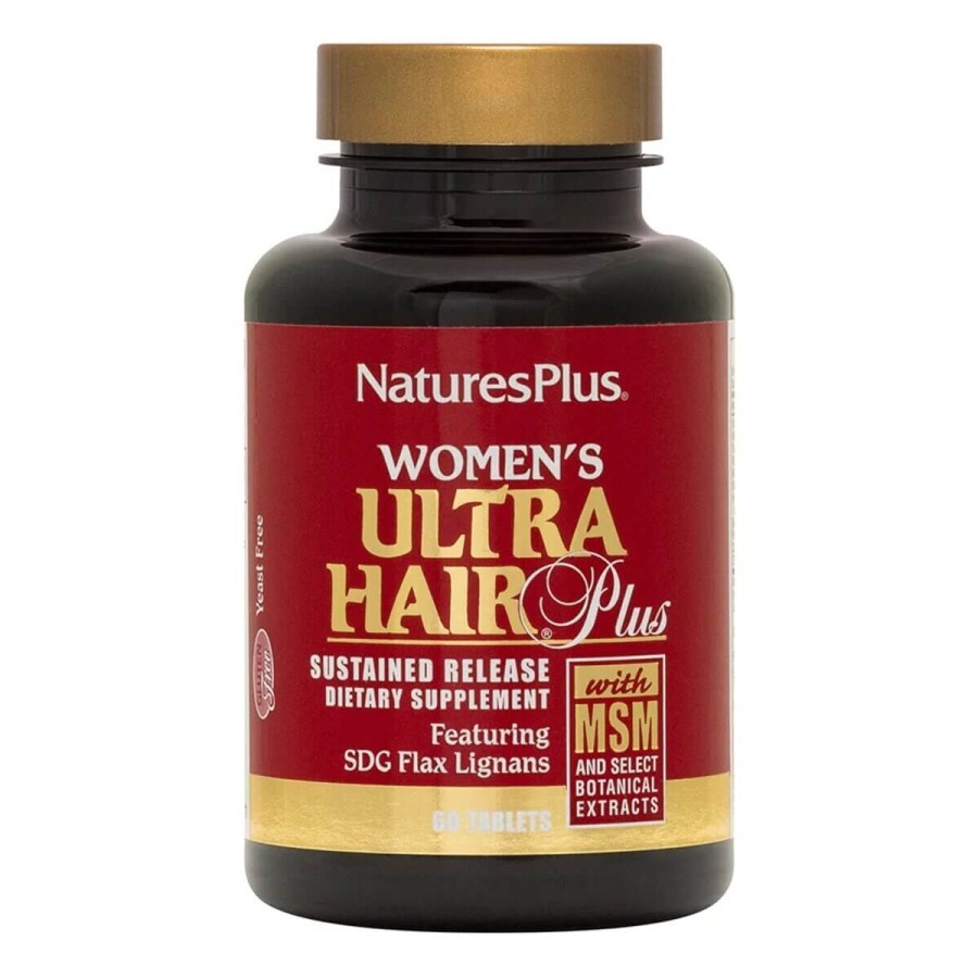 Комплекс для росту та оздоровлення волосся для жінок Ultra Hair Natures Plus 60 таблеток: ціни та характеристики