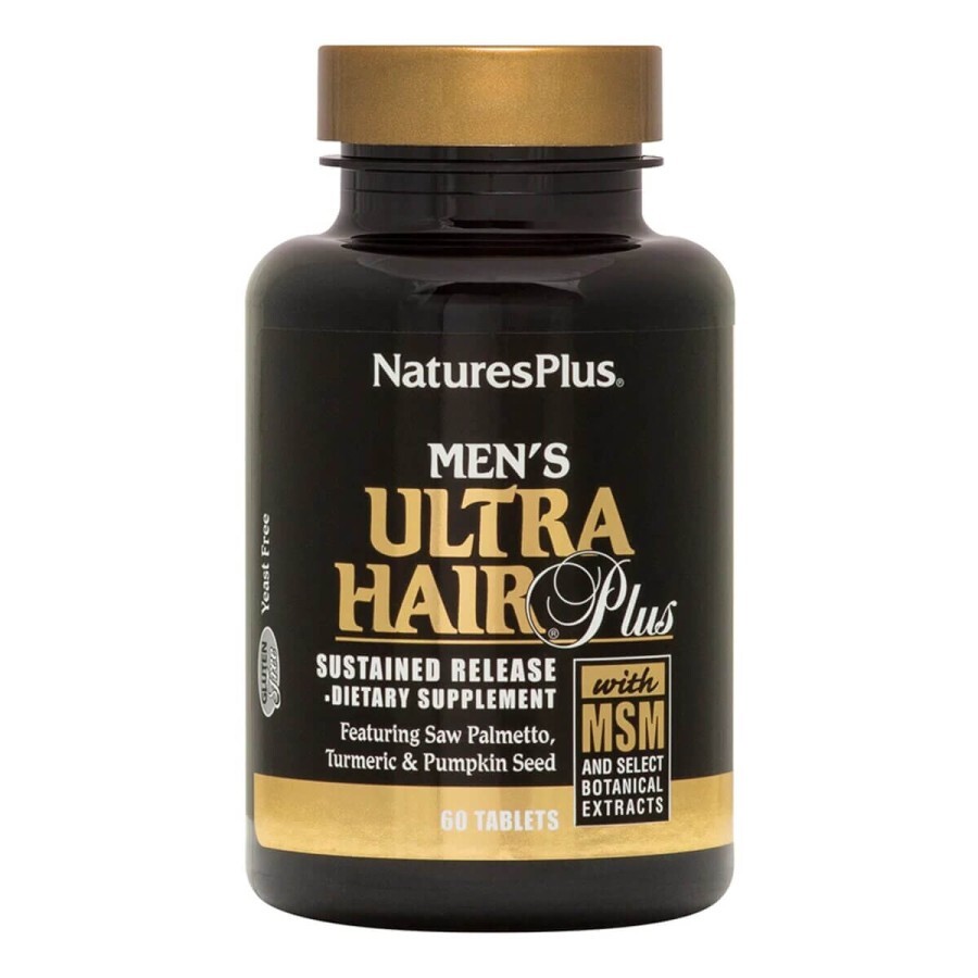 Комплекс для роста оздоровления волос для мужчин Ultra Hair Natures Plus 60 таблеток: цены и характеристики