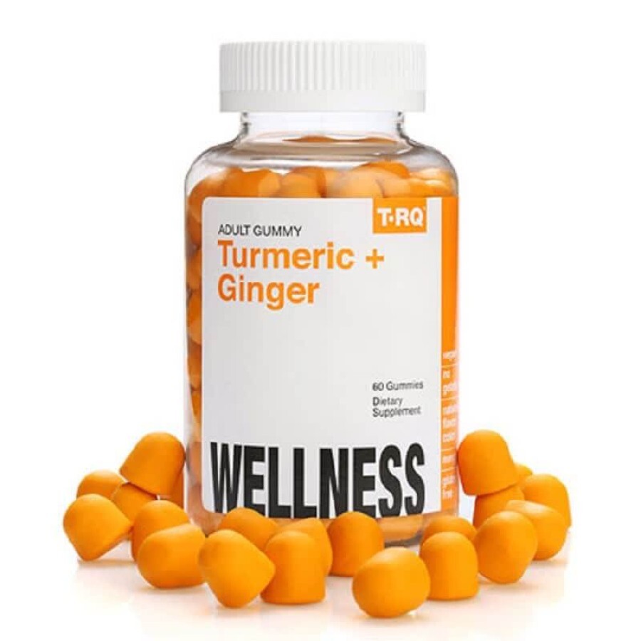 Куркума и Имбирь фруктовый вкус Turmeric + Ginger T-RQ 60 жевательных конфет: цены и характеристики