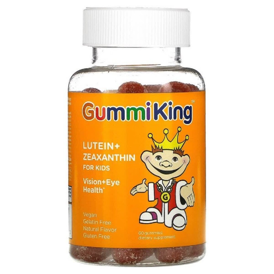 Лютеин и Зеаксантин для детей вкус манго Lutein + Zeaxanthin for Kids GummiKing 60 жевательных конфет: цены и характеристики