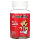 Мультивитамины и минералы для детей Multi Vitamin + Mineral For Kids GummiKing 60 жеват.конфет фруктовый вкус