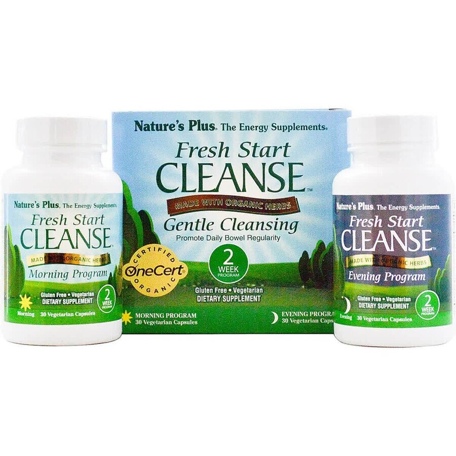 Очищення організму за 15 днів Fresh Start Cleanse Kit Natures Plus 60 капсул: ціни та характеристики