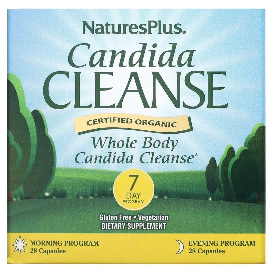 Очищение от кандиды за 7 дней Candida Cleanse Natures Plus 56 капсул: цены и характеристики