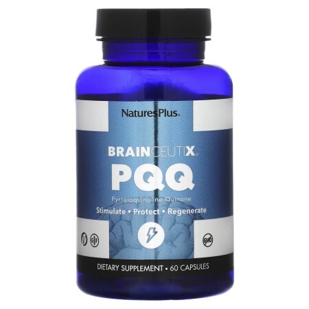 Пирролохинолинхинон PQQ 20 мг BrainCeutix Nature's Plus 60 капсул