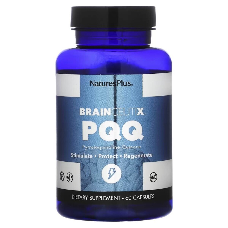 Пирролохинолинхинон PQQ 20 мг BrainCeutix Nature's Plus 60 капсул: цены и характеристики