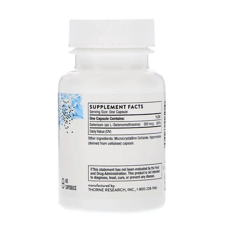 Селен ( Селенометионин) Thorne Research Selenomethionine 60 капсул: цены и характеристики