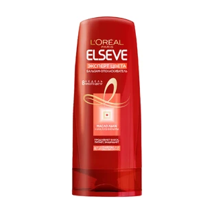 Бальзам-ополаскиватель L'Oreal Paris Elseve Эксперт цвета, для окрашенных или мелированных волос, с льняным маслом, 200 мл
