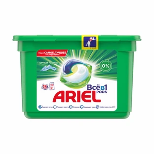 Капсулы для стирки Ariel Pods Все в 1 Горный родник 15 шт
