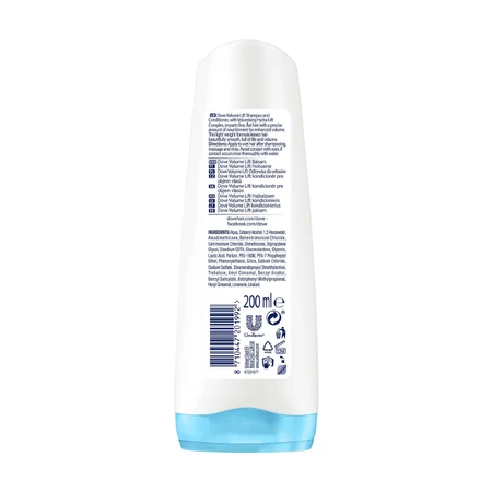 Бальзам-ополіскувач для волосся Dove Nutritive Solutions Volume Lift Conditioner Розкішний об'єм, 200 мл: ціни та характеристики