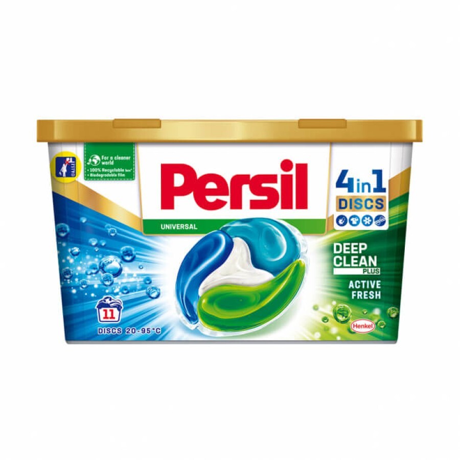Капсули для прання Persil Discs Universal Deep Clean 11 шт: ціни та характеристики