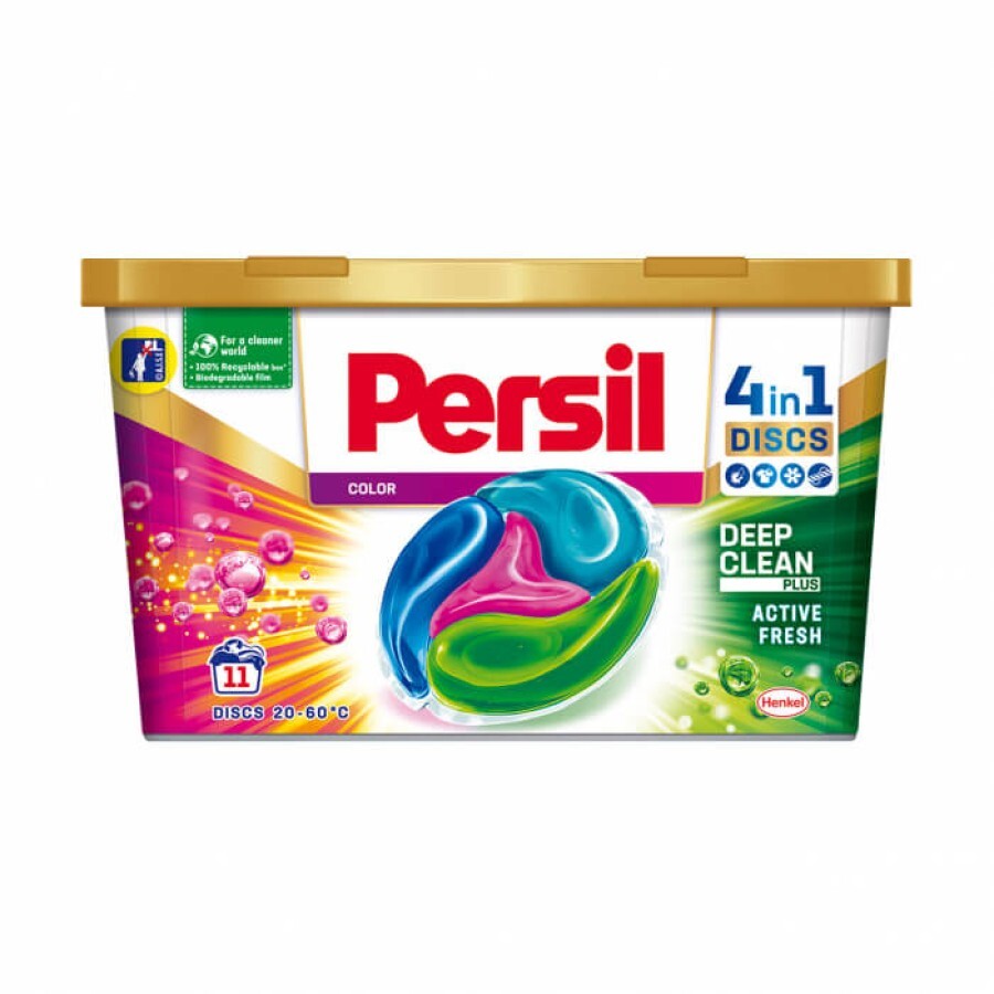 Капсули для прання Persil Discs Color Deep Clean 11 шт: ціни та характеристики