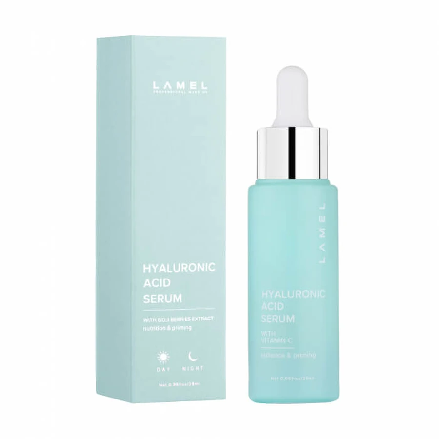 Сироватка для обличчя Lamel Professional Hyaluronic Acid Serum Сяйво та детоксикація, з гіалуроновою кислотою та вітаміном С, 29 мл: ціни та характеристики