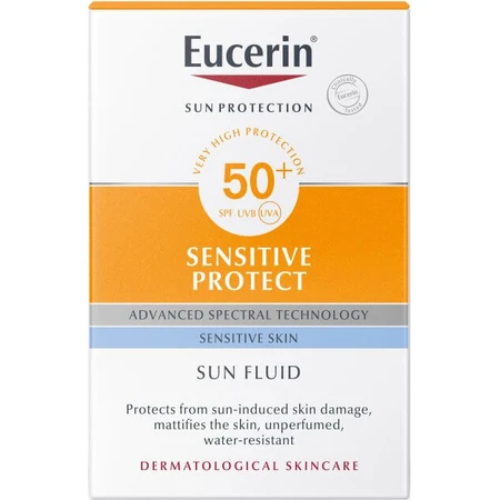 Сонцезахисний флюїд для обличчя Eucerin SPF 50 50 мл: ціни та характеристики