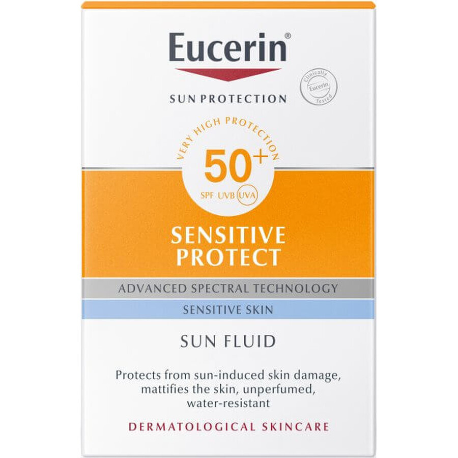 Солнцезащитный флюид для лица Eucerin SPF-50, 50 мл: цены и характеристики