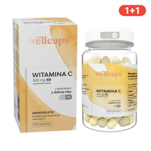 Витамин С 500 SR WELLCAPS №60 1+1 (акция)