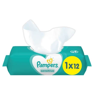 Дитячі вологі серветки Pampers Sensitive 12 шт