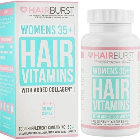 Вітаміни для росту та здоров'я волосся Hair Vitamins Hairburst для жінок 35+ 60 капсул