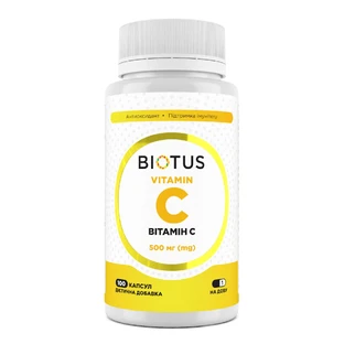 Вітамін С Vitamin C Biotus 500 мг 100 капсул
