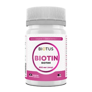 Биотин Biotin Biotus 300 мкг 30 таблеток