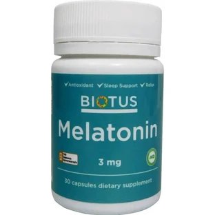 Мелатонін Melatonin Biotus 3 мг 30 капсул